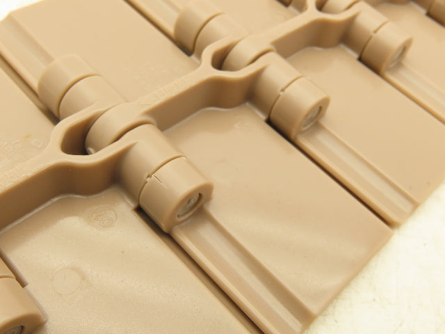 Rexnord LF820K4 Straight TableTop Conveyor Chain 4"x 10' Brown