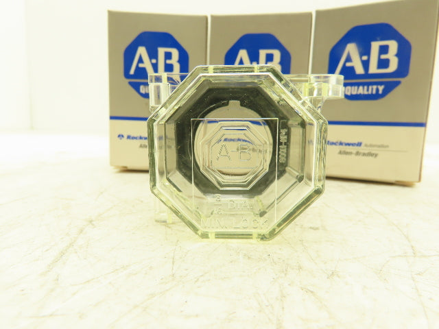 Allen Bradley 800H-NP4 30mm Padlocking Cover Non-Illuminated Pushbutton Lot of 4