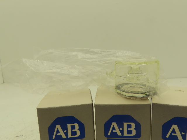 Allen Bradley 800H-NP4 30mm Padlocking Cover Non-Illuminated Pushbutton Lot of 4
