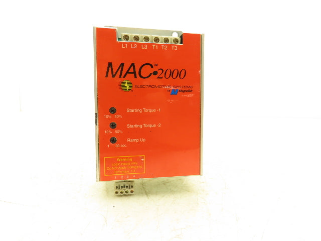 Magnetek MAC2024 MAC 2000 Soft Starter Motor Control Electromotive Systems 3Ph