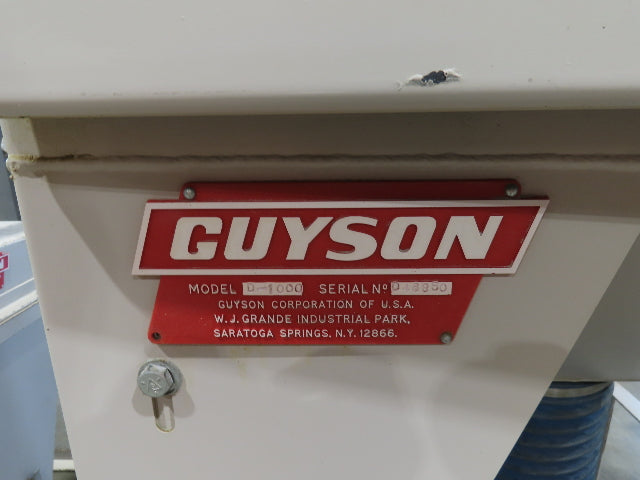 Guyson Opposing Belt Conveyor Glass Blaster Dust Collector Cyclone Media Hopper