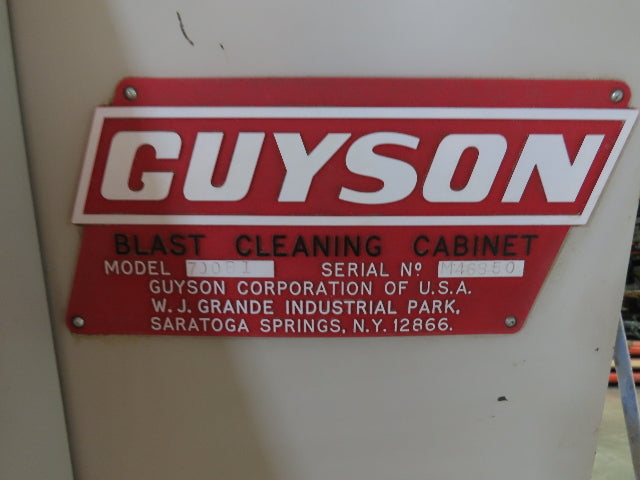 Guyson Opposing Belt Conveyor Glass Blaster Dust Collector Cyclone Media Hopper