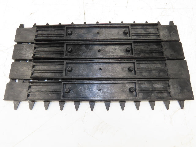 Black Plastic Slat Conveyor Chain Curved 400mm Width 19'L 134pcs