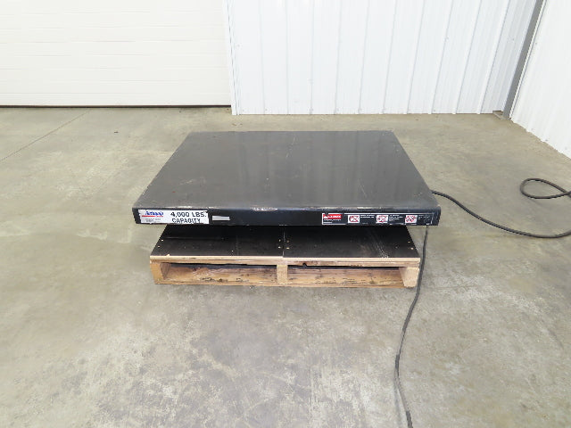 Autoquip 36S40 Hydraulic Scissor Lift Table 4000lb 36" Travel 36x48" Top 1Ph