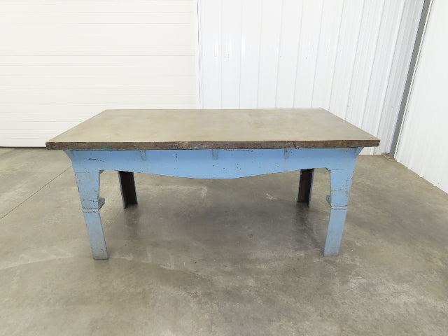 Vintage Precision Steel Welding Layout Table 72x36" Cast Iron 1-11/16" Thick Top