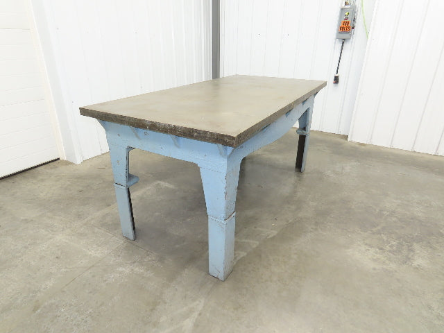 Vintage Precision Steel Welding Layout Table 72x36" Cast Iron 1-11/16" Thick Top
