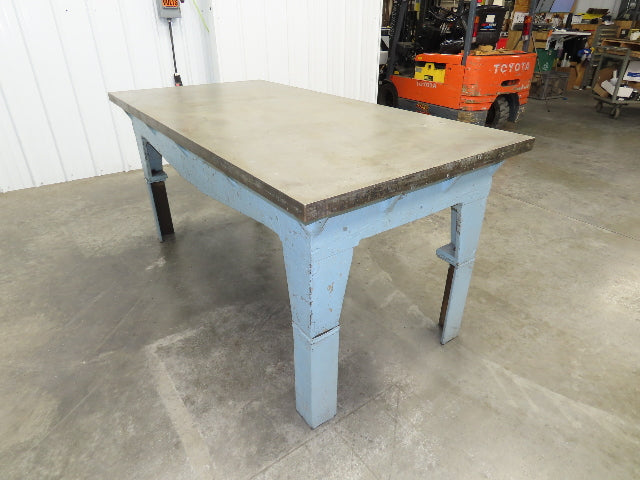 Vintage Precision Steel Welding Layout Table 72x36" Cast Iron 1-11/16" Thick Top