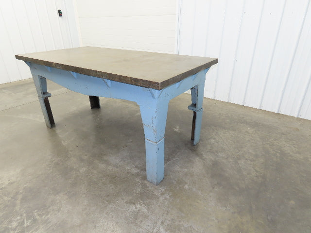 Vintage Precision Steel Welding Layout Table 72x36" Cast Iron 1-11/16" Thick Top