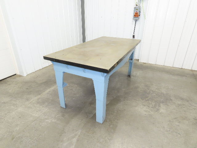 Vintage Precision Steel Welding Layout Table 72x36" Cast Iron 1-11/16" Thick Top