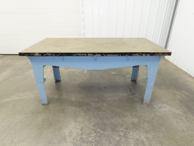 Vintage Precision Steel Welding Layout Table 72x36" Cast Iron 1-11/16" Thick Top