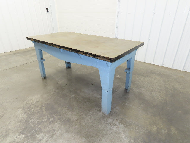 Vintage Precision Steel Welding Layout Table 72x36" Cast Iron 1-11/16" Thick Top
