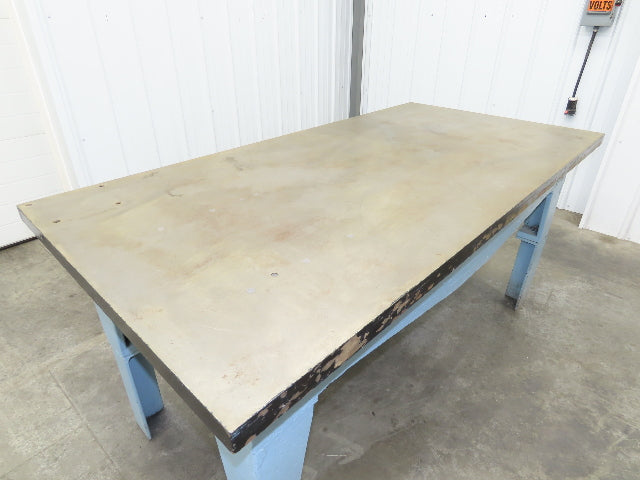 Vintage Precision Steel Welding Layout Table 72x36" Cast Iron 1-11/16" Thick Top