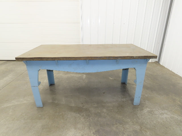 Vintage Precision Steel Welding Layout Table 72x36" Cast Iron 1-11/16" Thick Top