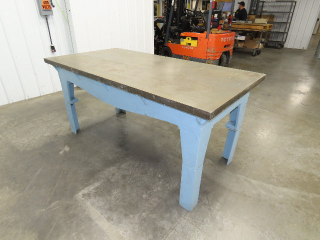 Vintage Precision Steel Welding Layout Table 72x36" Cast Iron 1-11/16" Thick Top