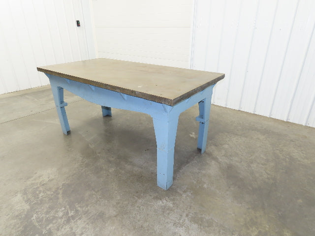 Vintage Precision Steel Welding Layout Table 72x36" Cast Iron 1-11/16" Thick Top
