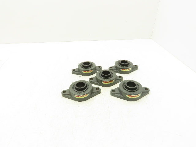 SealMaster SFT-19 Flange Bearing 1 3/16" Bore 2 Bolt Mount 2-13 Insert Lot Of 5