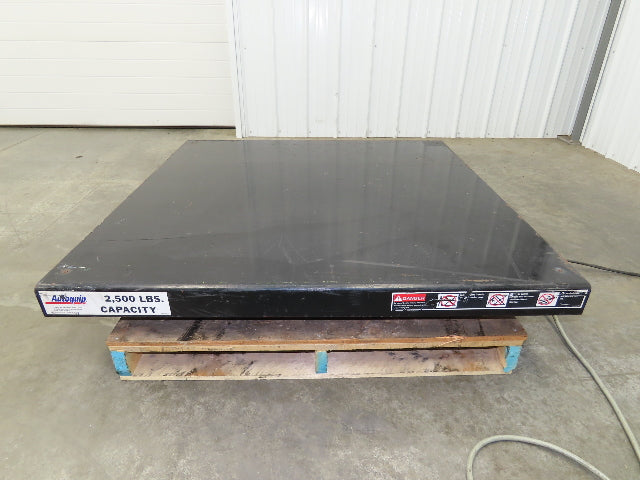 Autoquip 36S25 Hydraulic Scissor Lift Table 2500lb 36" Travel 48x48" Top 1Ph