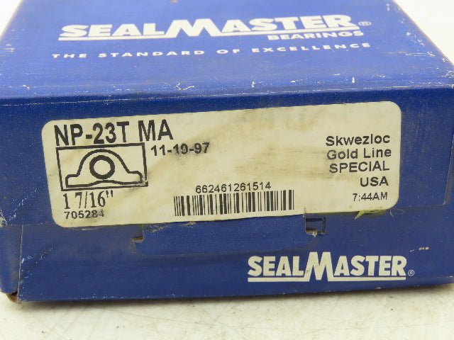 SealMaster NP-23T Pillow Block Ball Bearing 2 7/16" Bore 2 Bolt Base