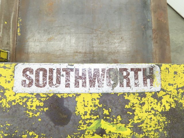 Southworth ZTU-2 Pan Style Container Tilter Lift Table Tipper 2000lbs 85° 40x49"