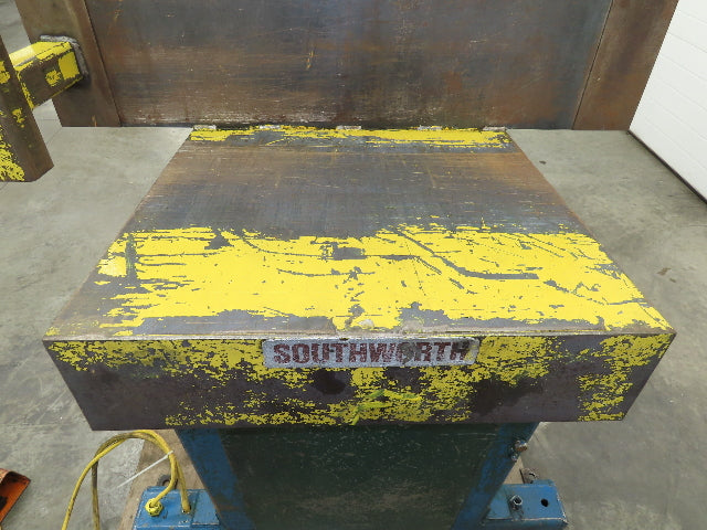 Southworth ZTU-2 Pan Style Container Tilter Lift Table Tipper 2000lbs 85° 40x49"