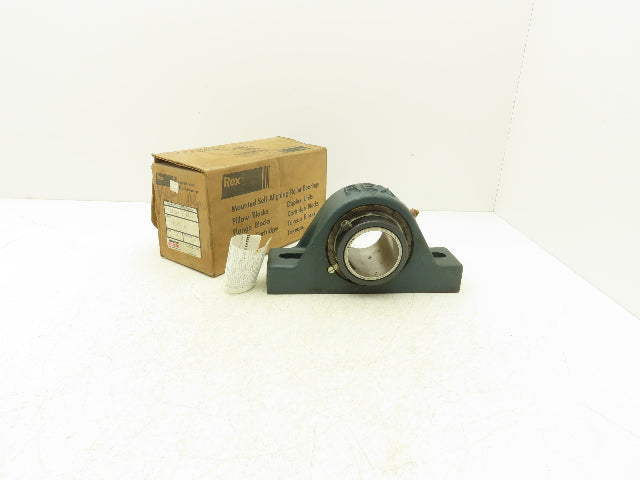 Rex Rexnord ZEP2208 Pillow Block Self Aligning Roller Bearings 2 1/2" Bore