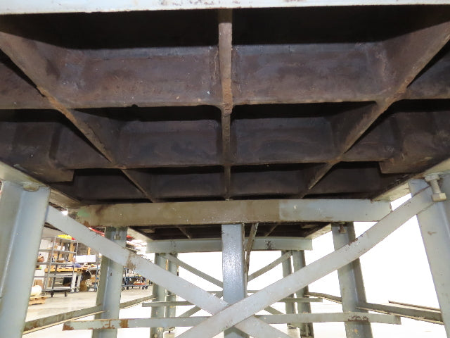 Vintage Precision Steel Welding Layout Table 109x48" Cast Iron 1-1/2" Thick Top