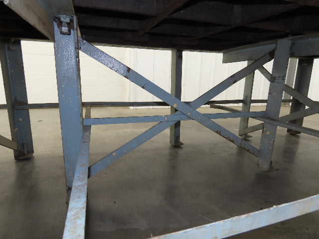 Vintage Precision Steel Welding Layout Table 109x48" Cast Iron 1-1/2" Thick Top
