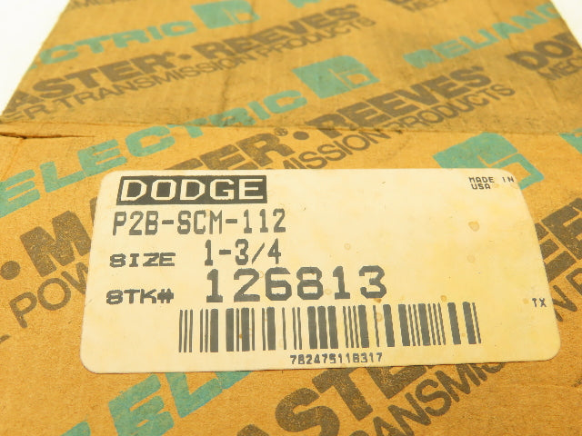 Dodge P2B-SCM-112 Pillow Block Bearing 1-3/4" Bore 2 Bolt Base