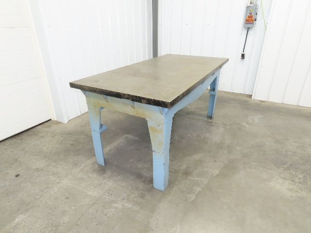 Vintage Precision Steel Welding Layout Table 72x36" Cast Iron 1-11/16" Thick Top