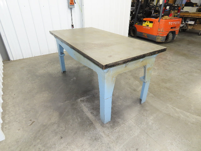 Vintage Precision Steel Welding Layout Table 72x36" Cast Iron 1-11/16" Thick Top