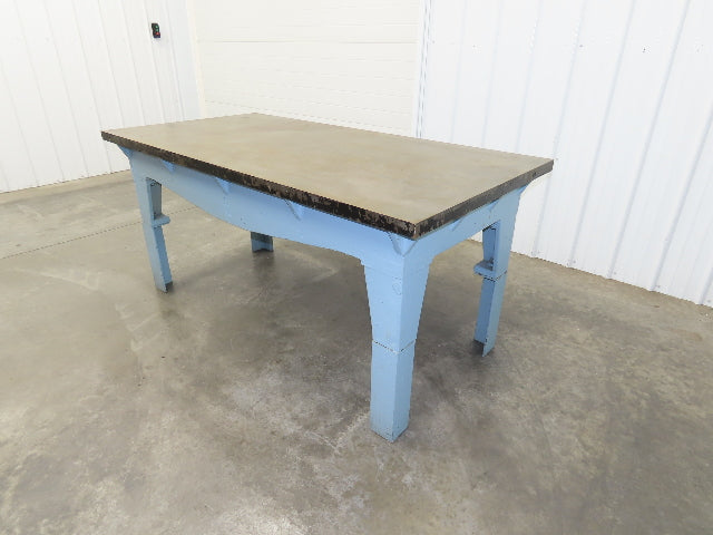 Vintage Precision Steel Welding Layout Table 72x36" Cast Iron 1-11/16" Thick Top