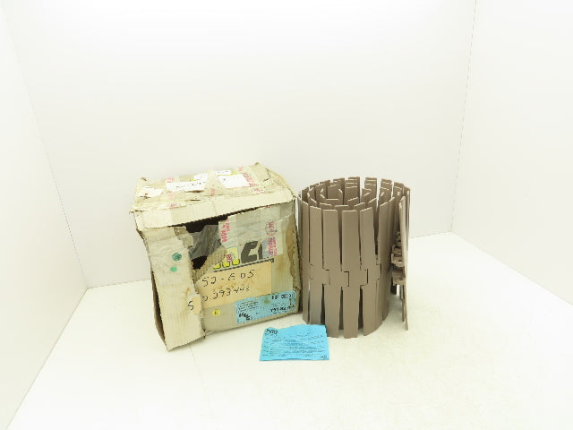 MCC Rexnord HDF 1200 XL 12" TableTop Conveyor Chain Side-Flex 6'L Tan