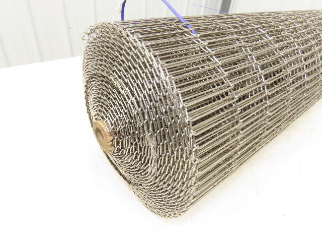 Wirebelt 34"x 34' Flat Flex Stainless Wire Conveyor Belt Sanitary 1/2x.072 13SP