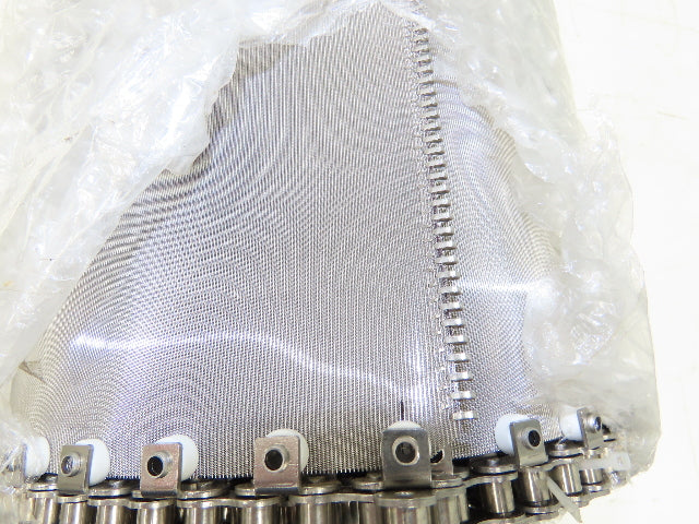 Lumsden 80 Micron Food Grade Oil Filter Oven Fryer Conveyor Belt 37.5"W 13' 7"L