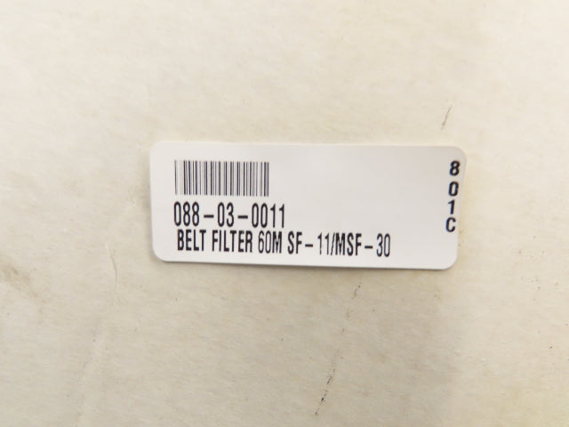 Lumsden 60 Micron Food Grade Oil Filter Oven Fryer Conveyor Belt 37.5"W 13' 7"L
