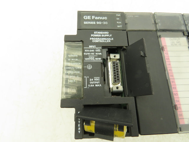 GE Fanuc I/O Input Output Slot Rack Assembly With Backplane CPU Bus *Read