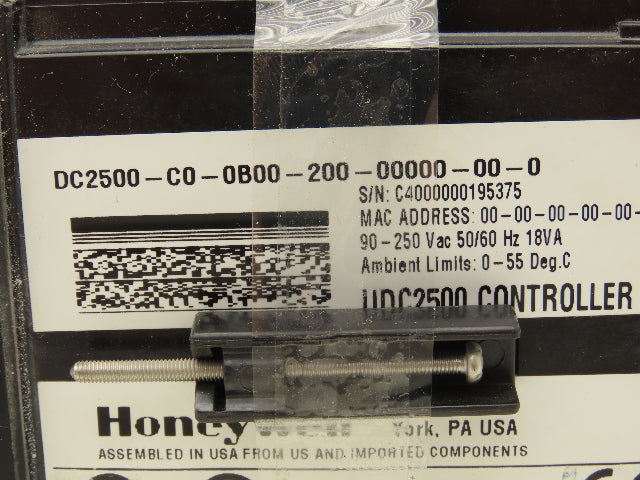 Honeywell DC2500-C0-0B00-200-00000-00-0 UDC2500 Temperature Controller Module
