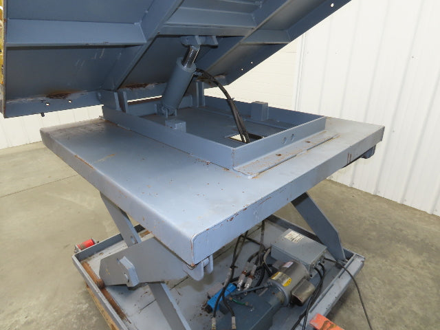 Pentalift Hydraulic Scissor Lift Table 36" Tilt Top 58" X 48" 115 Volt 3000lbs
