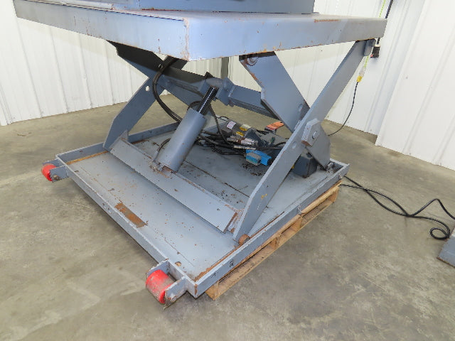 Pentalift Hydraulic Scissor Lift Table 36" Tilt Top 58" X 48" 115 Volt 3000lbs