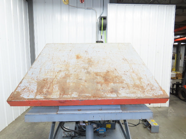 Pentalift Hydraulic Scissor Lift Table 36" Tilt Top 58" X 48" 115 Volt 3000lbs