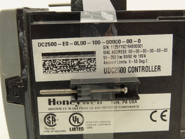 Honeywell DC2500-E0-0L00-100-00000-00-0 UDC2500 Temperature Controller Module