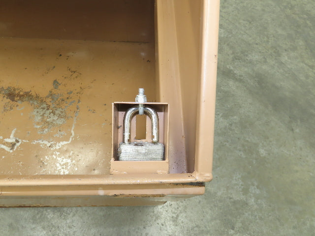 Knaack 3068 Jobsite Tool Chest 60x24x28" Box Shelf Slope Top Lid Top Steel