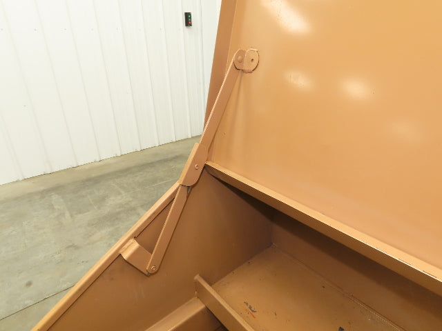 Knaack 3068 Jobsite Tool Chest 60x24x28" Box Shelf Slope Top Lid Top Steel
