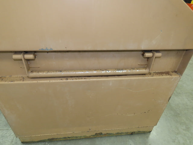Knaack 3068 Jobsite Tool Chest 60x24x28" Box Shelf Slope Top Lid Top Steel