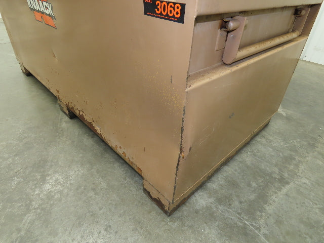 Knaack 3068 Jobsite Tool Chest 60x24x28" Box Shelf Slope Top Lid Top Steel