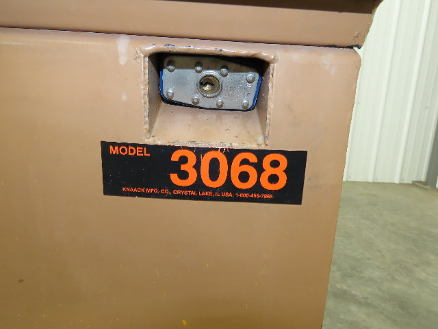 Knaack 3068 Jobsite Tool Chest 60x24x28" Box Shelf Slope Top Lid Top Steel