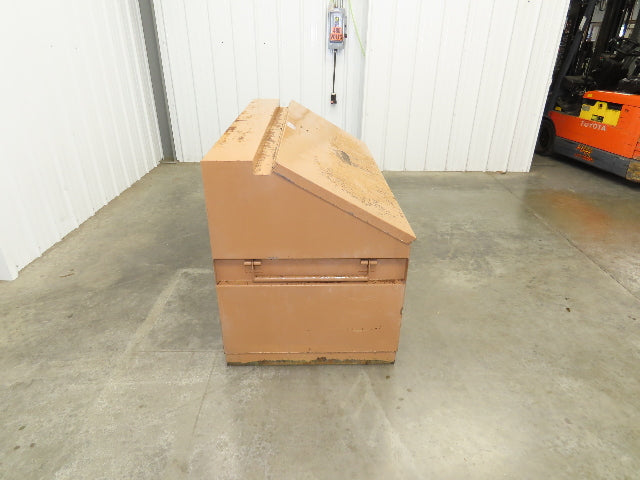 Knaack 3068 Jobsite Tool Chest 60x24x28" Box Shelf Slope Top Lid Top Steel