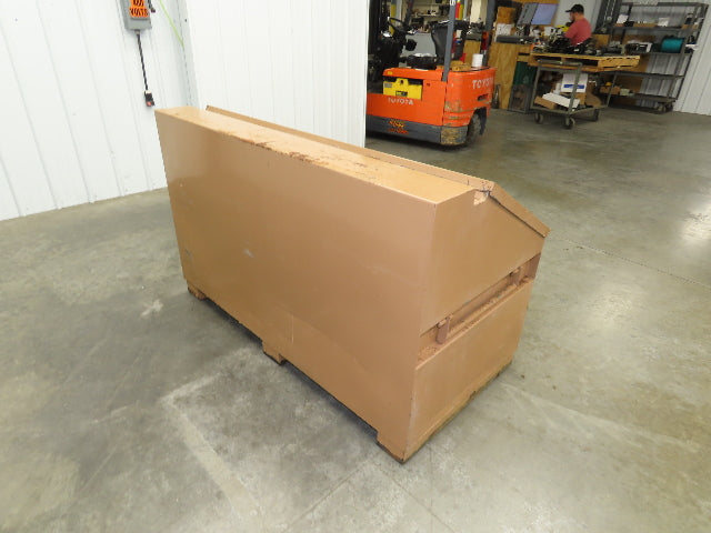 Knaack 3068 Jobsite Tool Chest 60x24x28" Box Shelf Slope Top Lid Top Steel