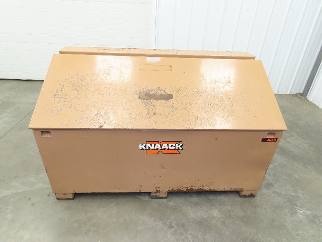 Knaack 3068 Jobsite Tool Chest 60x24x28" Box Shelf Slope Top Lid Top Steel