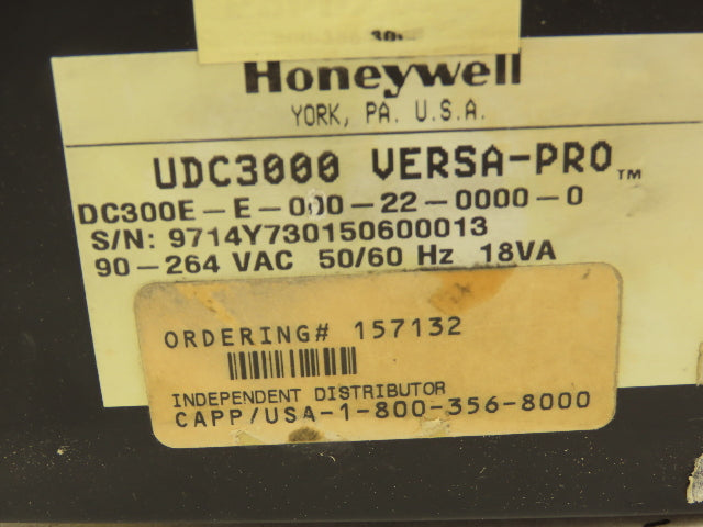 Honeywell DC300E-E-0B0-22-0000-0 UDC3000 Versa-Pro Temperature Controller Module